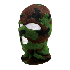 DECKY Camo 3 Holes Mask Braided Knit Beanie | 8032-WDL