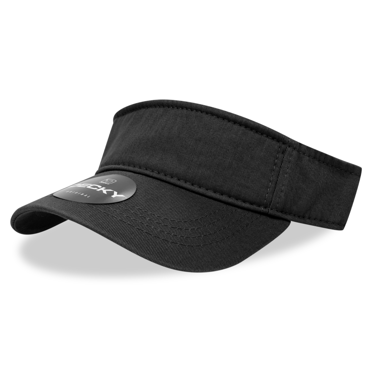 Decky Classic 962 Polo Visor, Chino Twill Cotton, Hook & Loop