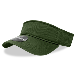 Decky Classic 962 Polo Visor, Chino Twill Cotton, Hook & Loop