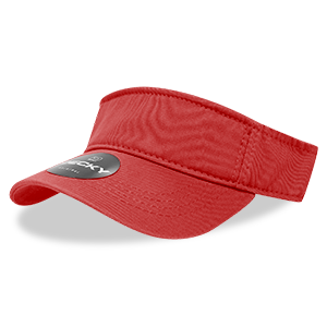 Decky Classic 962 Polo Visor, Chino Twill Cotton, Hook & Loop