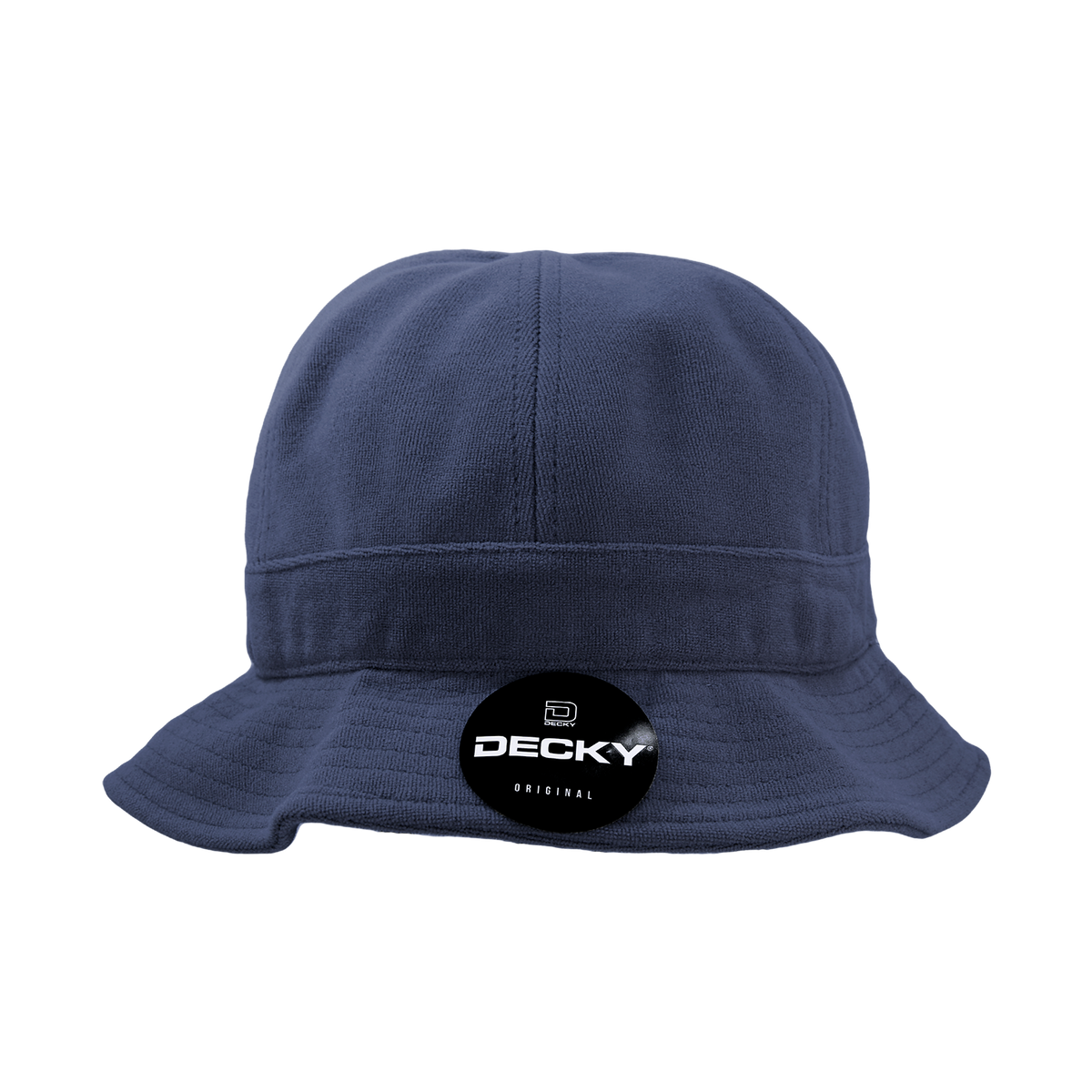 DECKY 980 Relaxed Terry Bucket Hat, Navy