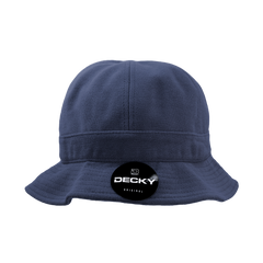 DECKY 980 Relaxed Terry Bucket Hat, Navy