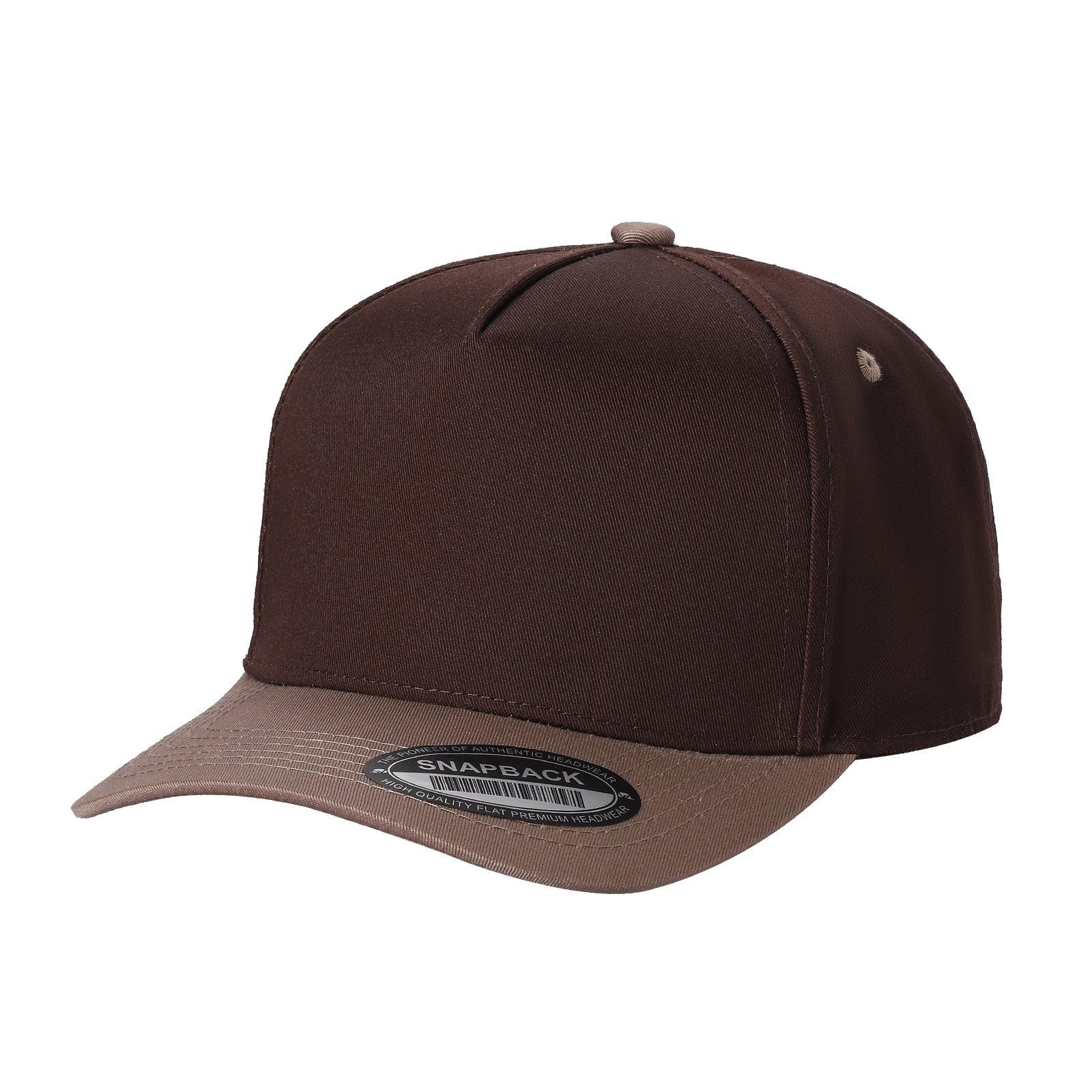 WAYCAP TC 5-Panel Snapback Hat TAN/BLK
