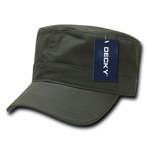 DECKY GRM Washed Cotton G.I. Cap, Low Profile, 5-Panel, Hook & Loop