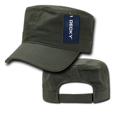 DECKY GRM Washed Cotton G.I. Cap, Low Profile, 5-Panel, Hook & Loop