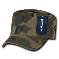 DECKY GRM Washed Cotton G.I. Cap, Low Profile, 5-Panel, Hook & Loop