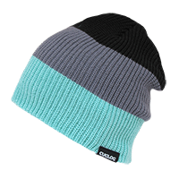 DECKY Mauna Kea Slouch Beanie, 3-Tone Rib Knit| K004