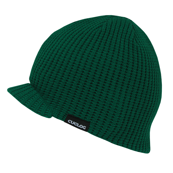 DECKY K006 Waffle Knit Visor Beanie