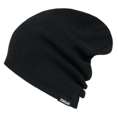 Decky Aconcagua Unisex Slouch Beanie, Rib Knit Acrylic, Black