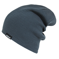 Decky Aconcagua Unisex Slouch Beanie, Rib Knit Acrylic, Black|K018
