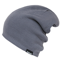 Decky Aconcagua Unisex Slouch Beanie, Rib Knit Acrylic, Black|K018