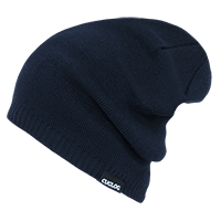 Decky Aconcagua Unisex Slouch Beanie, Rib Knit Acrylic, Black|K018