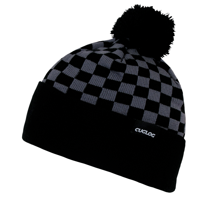DECKY Changbai Checkered Pom Beanie | K019