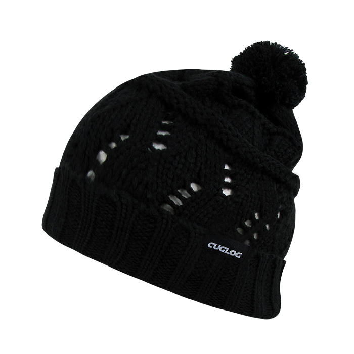 Decky Ben Nevis Cuffed Beanie with Pom, Slouch Fit