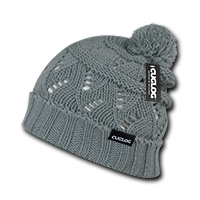 Decky Ben Nevis Cuffed Beanie with Pom, Slouch Fit