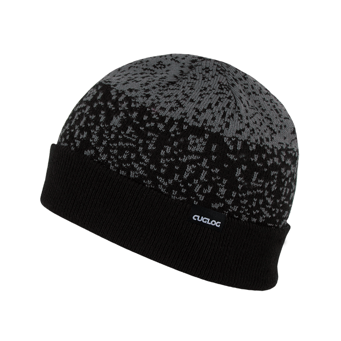 Decky Fuji Beanie, Long Cuffed, 3-Tone Gradient, Unisex | K042