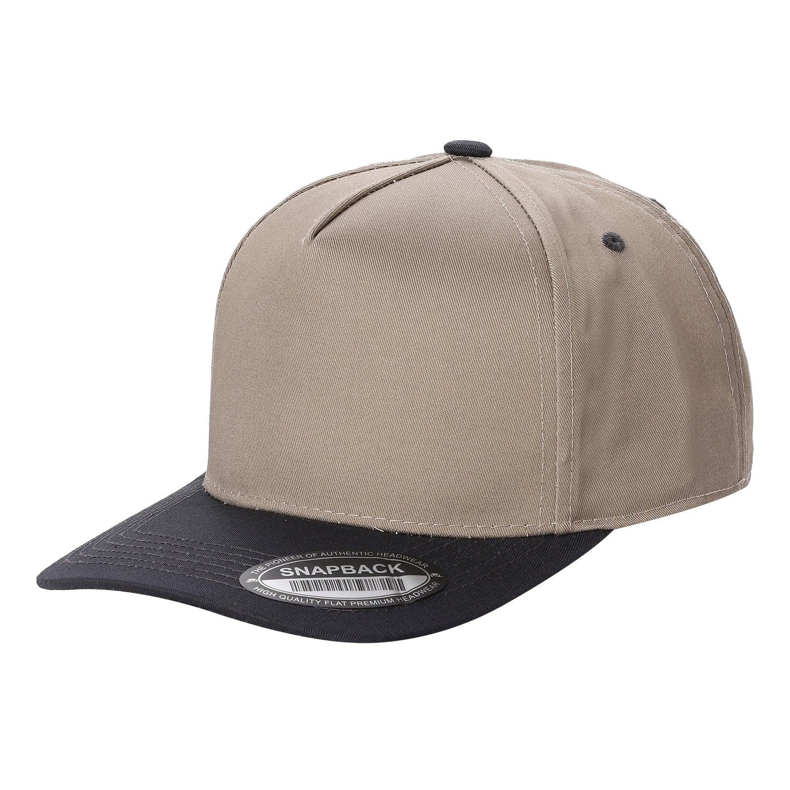 WAYCAP TC 5-Panel Snapback Hat TAN/BLK