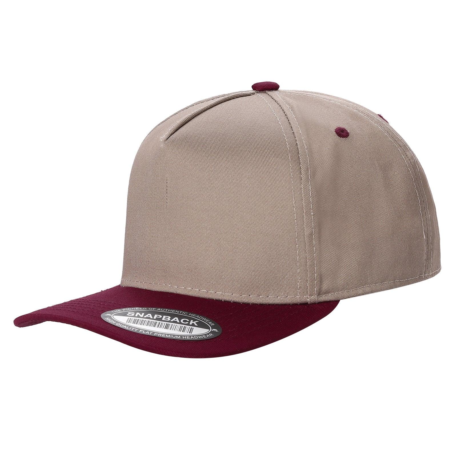 WAYCAP TC 5-Panel Snapback Hat TAN/BLK
