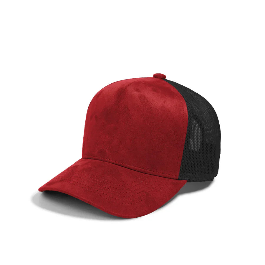 Basic Caps - Plain 5Panel Suede Curve Mesh 5005