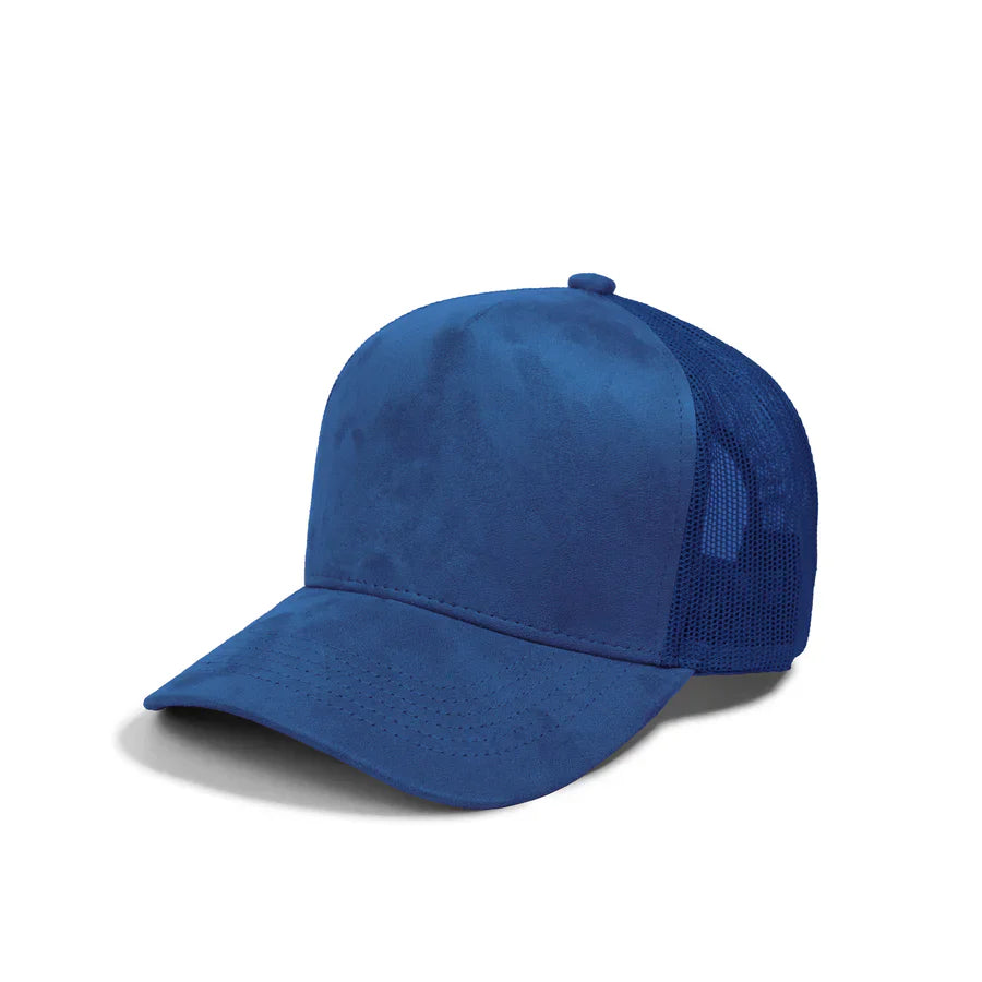 Basic Caps - Plain 5Panel Suede Curve Mesh 5005