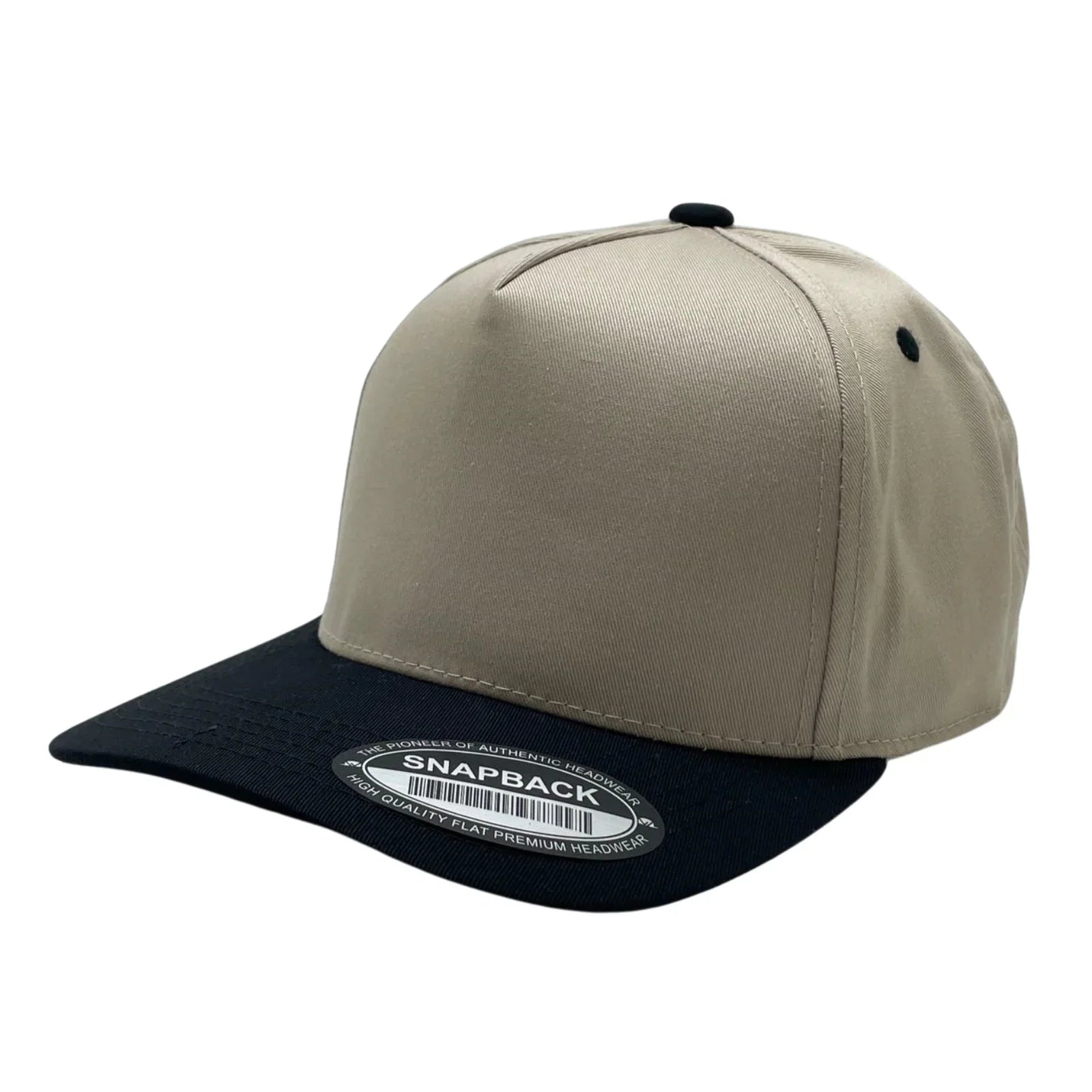 WAYCAP TC 5-Panel Snapback Hat TAN/BLK