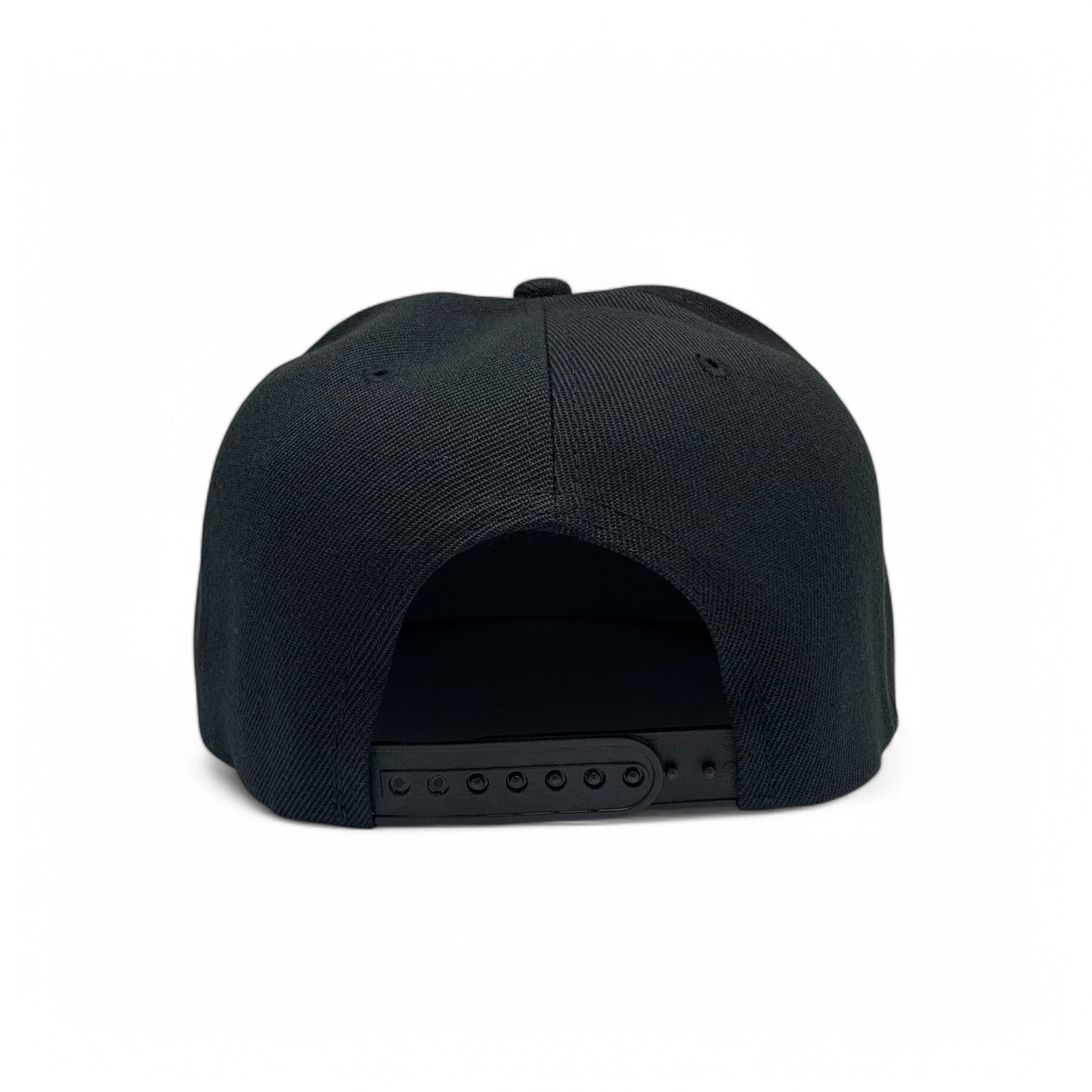 Basic Cap Plain Poly Snapback Hat 8002