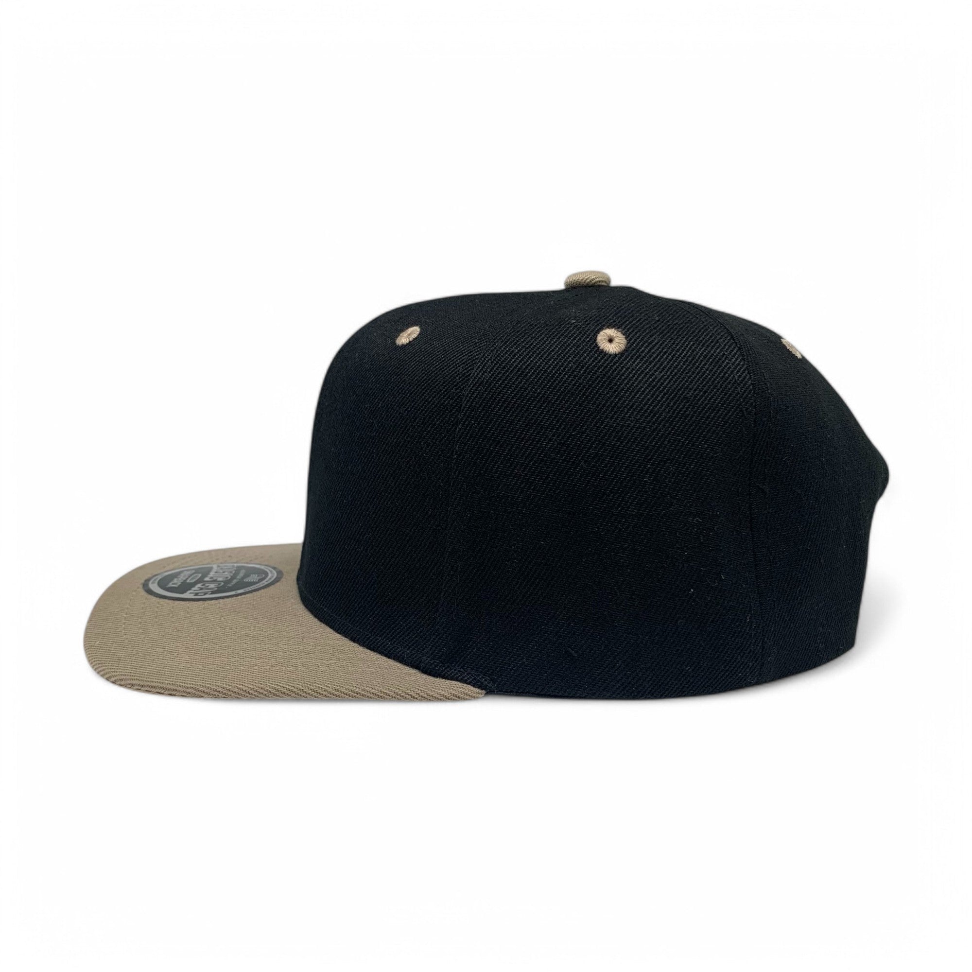 Basic Cap Plain Poly Snapback Hat 8002
