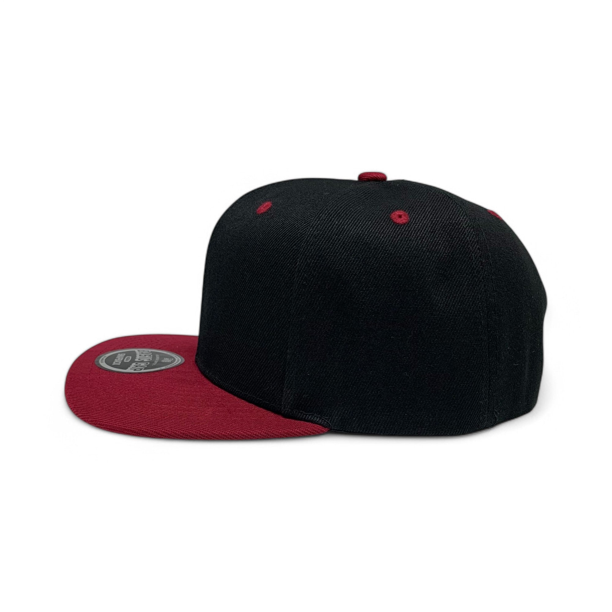 Basic Cap Plain Poly Snapback Hat 8002