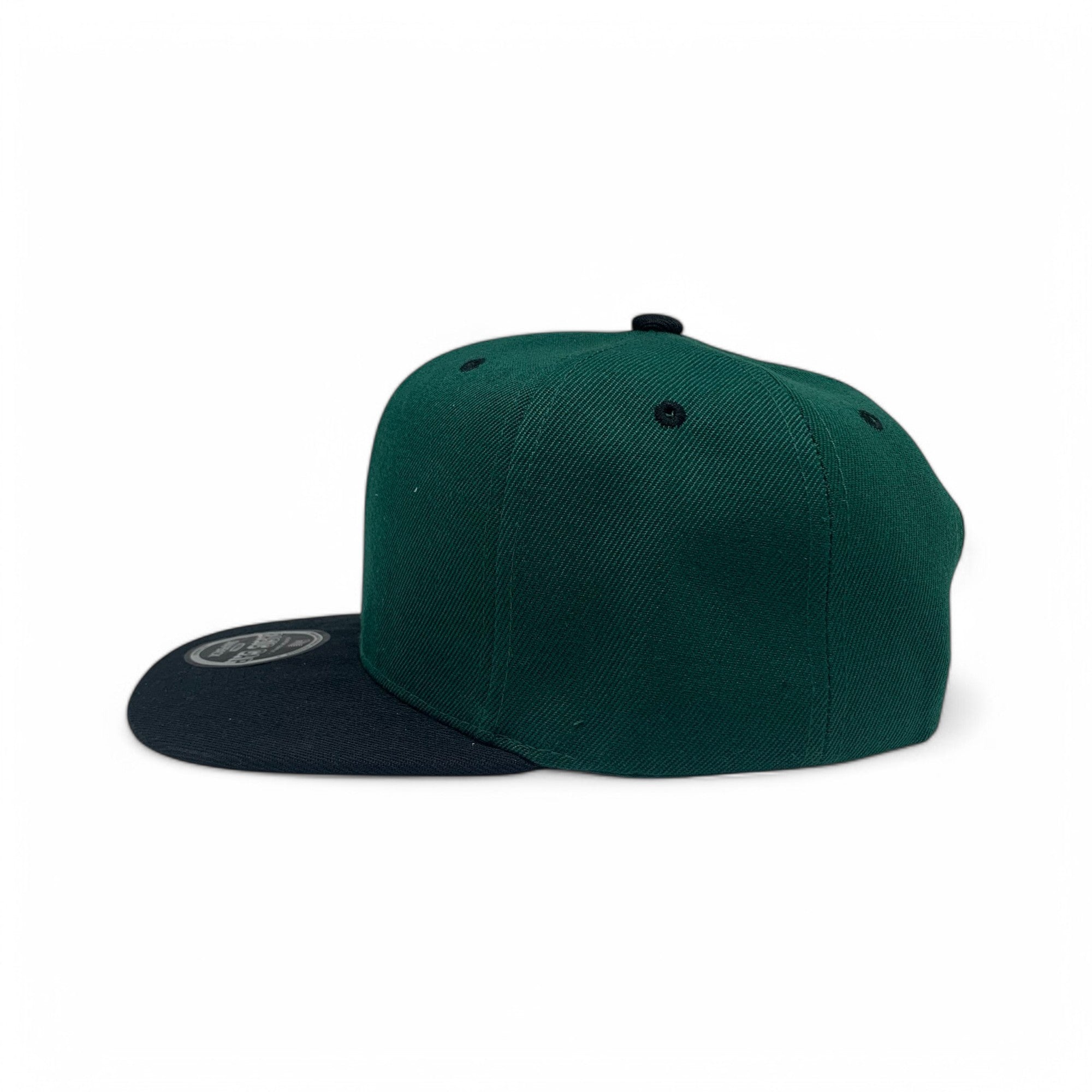 Basic Cap Plain Poly Snapback Hat 8002