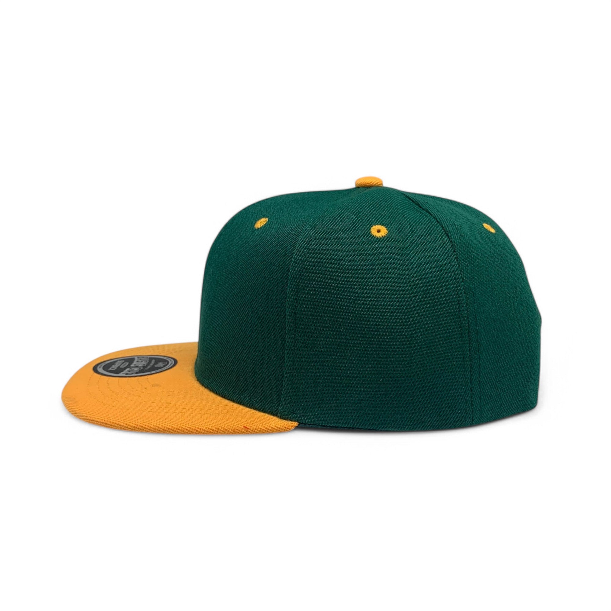 Basic Cap Plain Poly Snapback Hat 8002