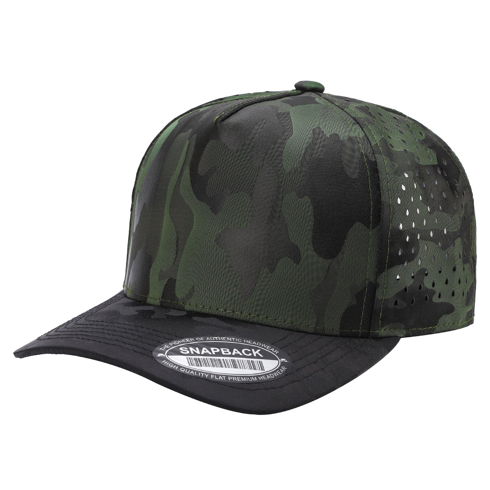 WAYCAP TCCL-TC Camo With Laser Vented Trucker Cap