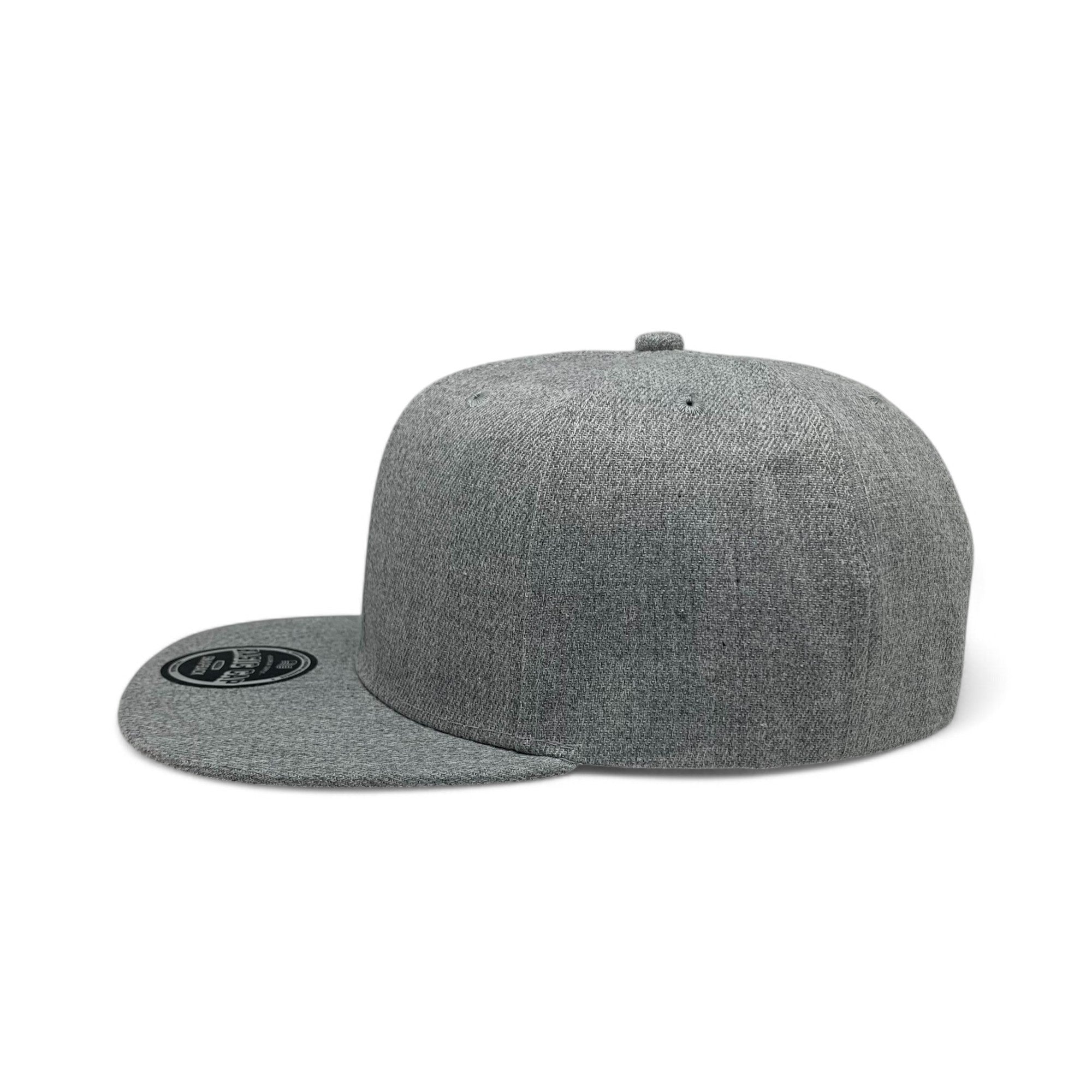 Basic Cap Plain Poly Snapback Hat 8002