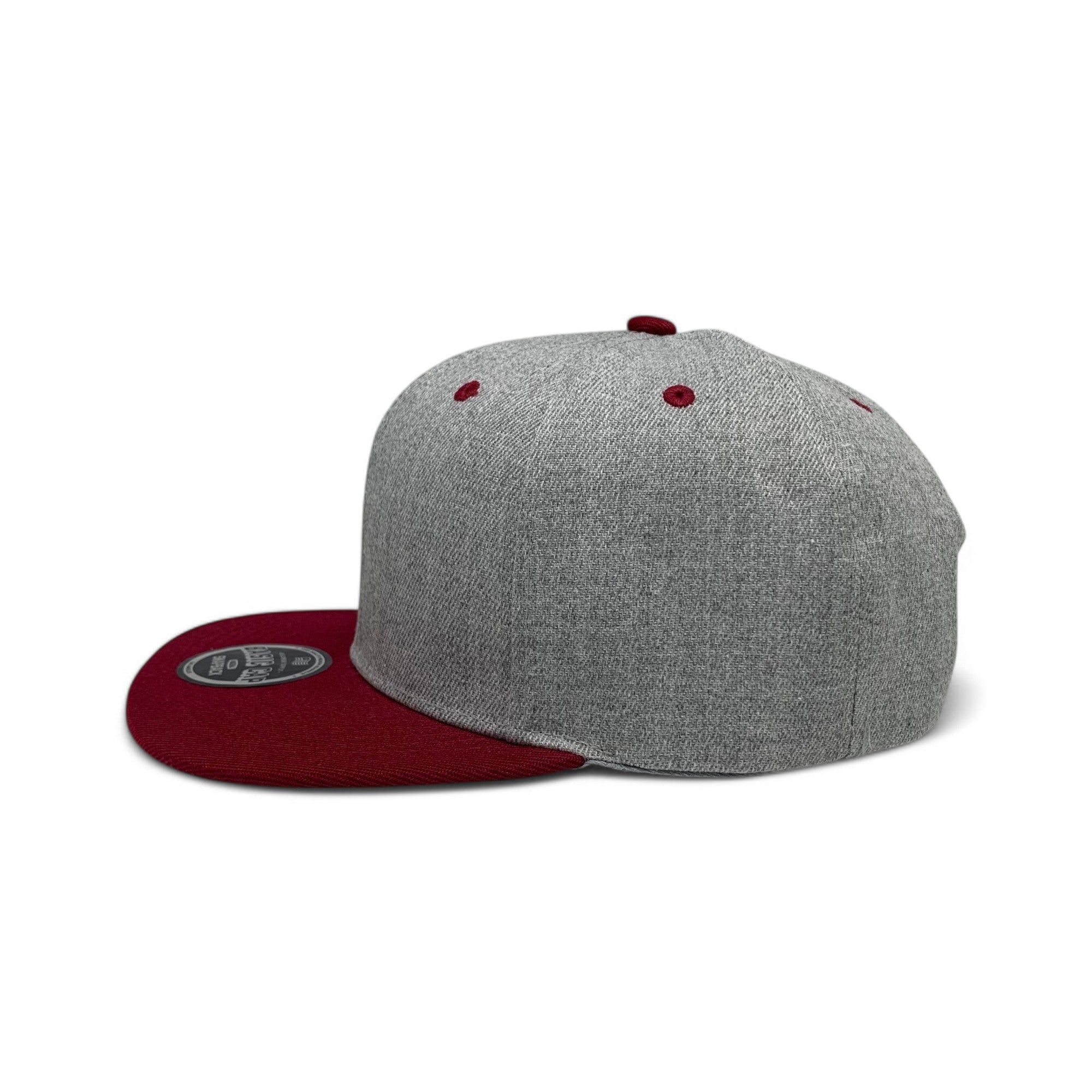 Basic Cap Plain Poly Snapback Hat 8002