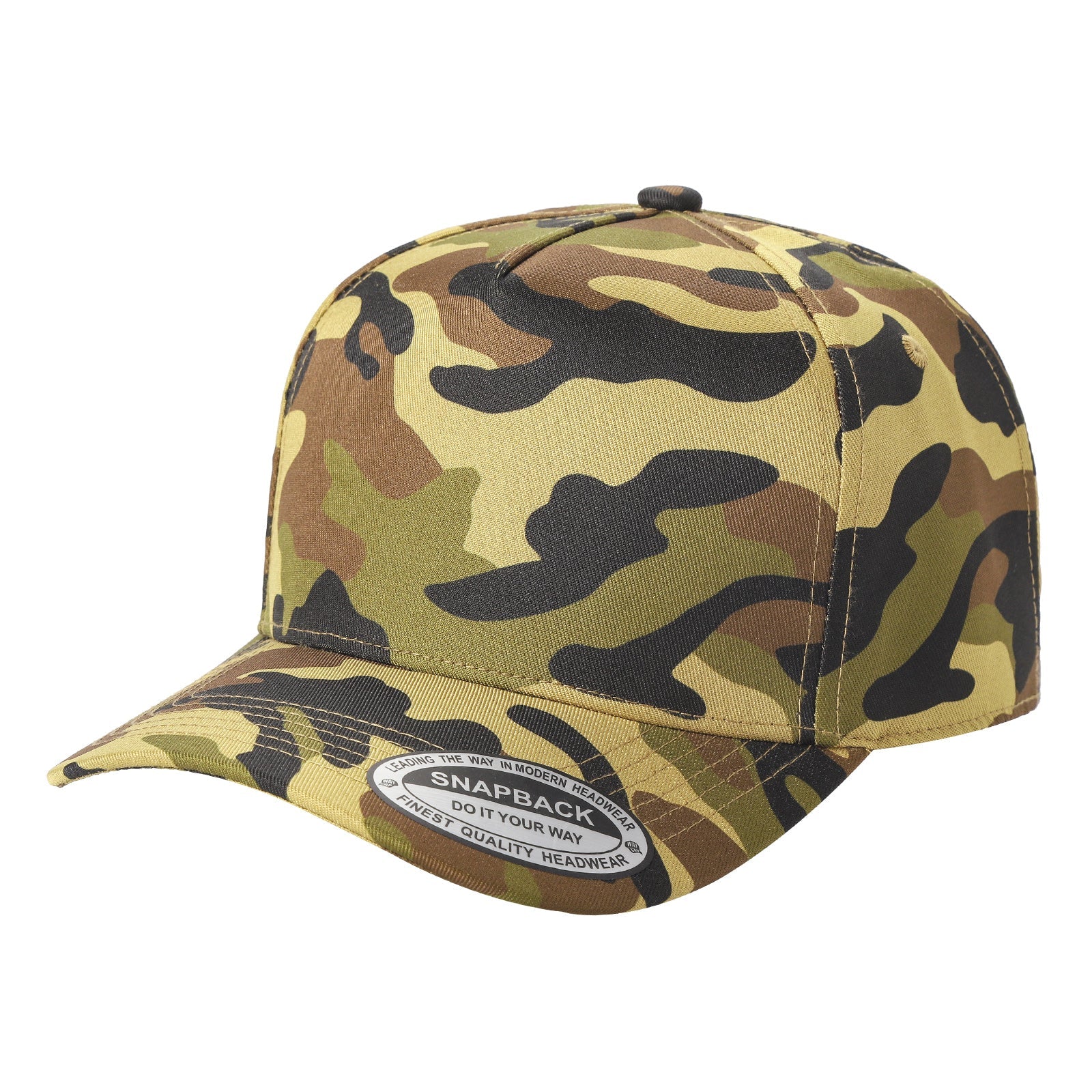 WAYCAP TC 5-Panel Snapback Hat TAN/BLK