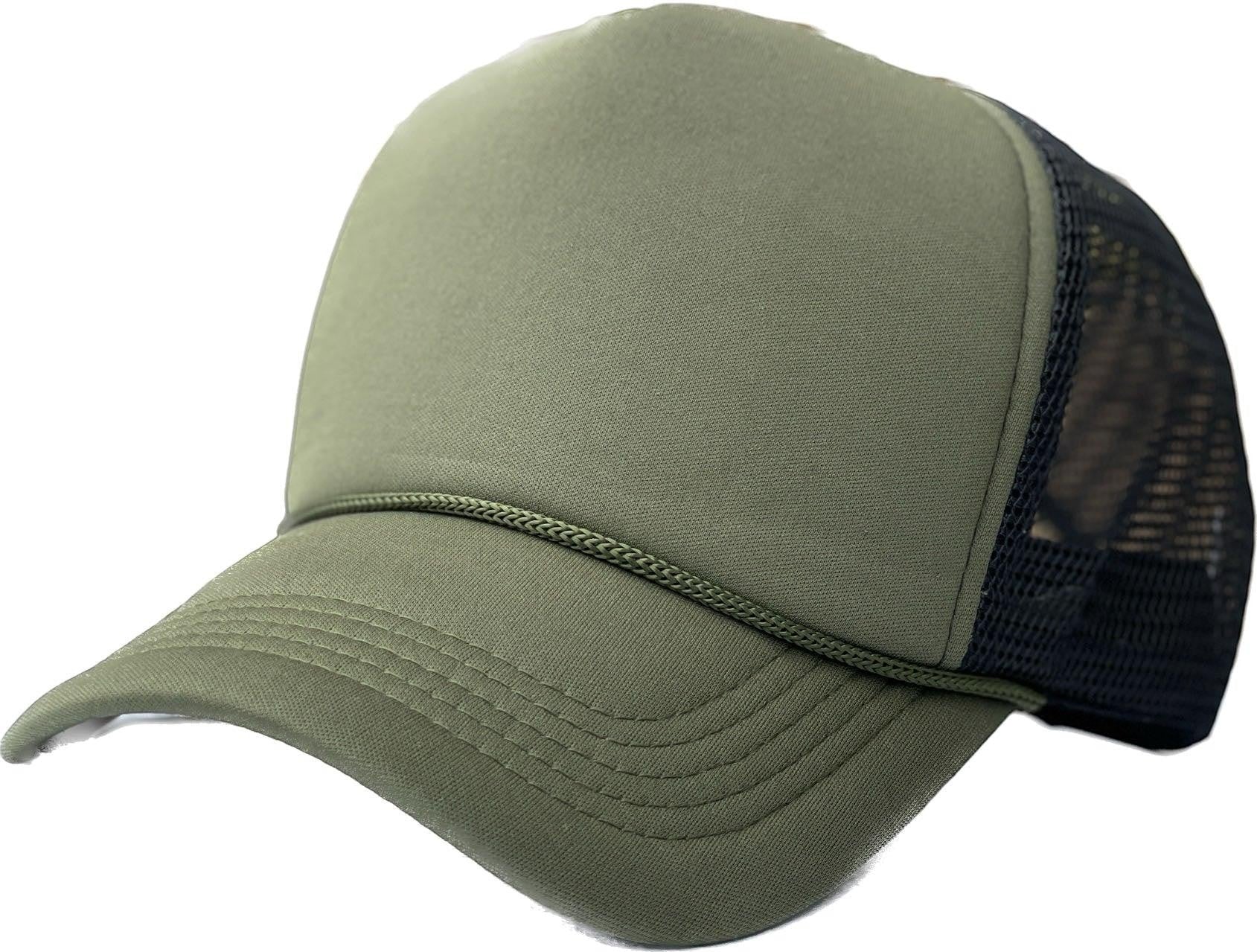 Classic Foam Front Trucker Hat With Mesh Back And Snapback Closure