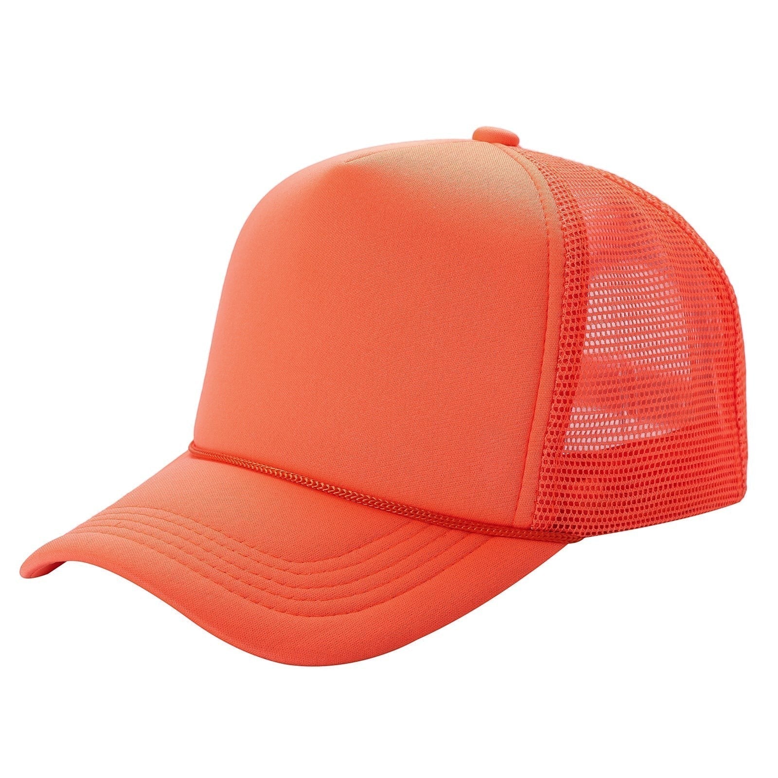 Classic Foam Front Trucker Hat With Mesh Back And Snapback Closure