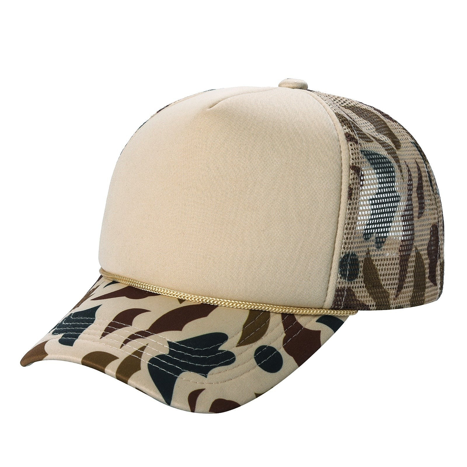 Classic Foam Front Trucker Hat With Mesh Back And Snapback Closure