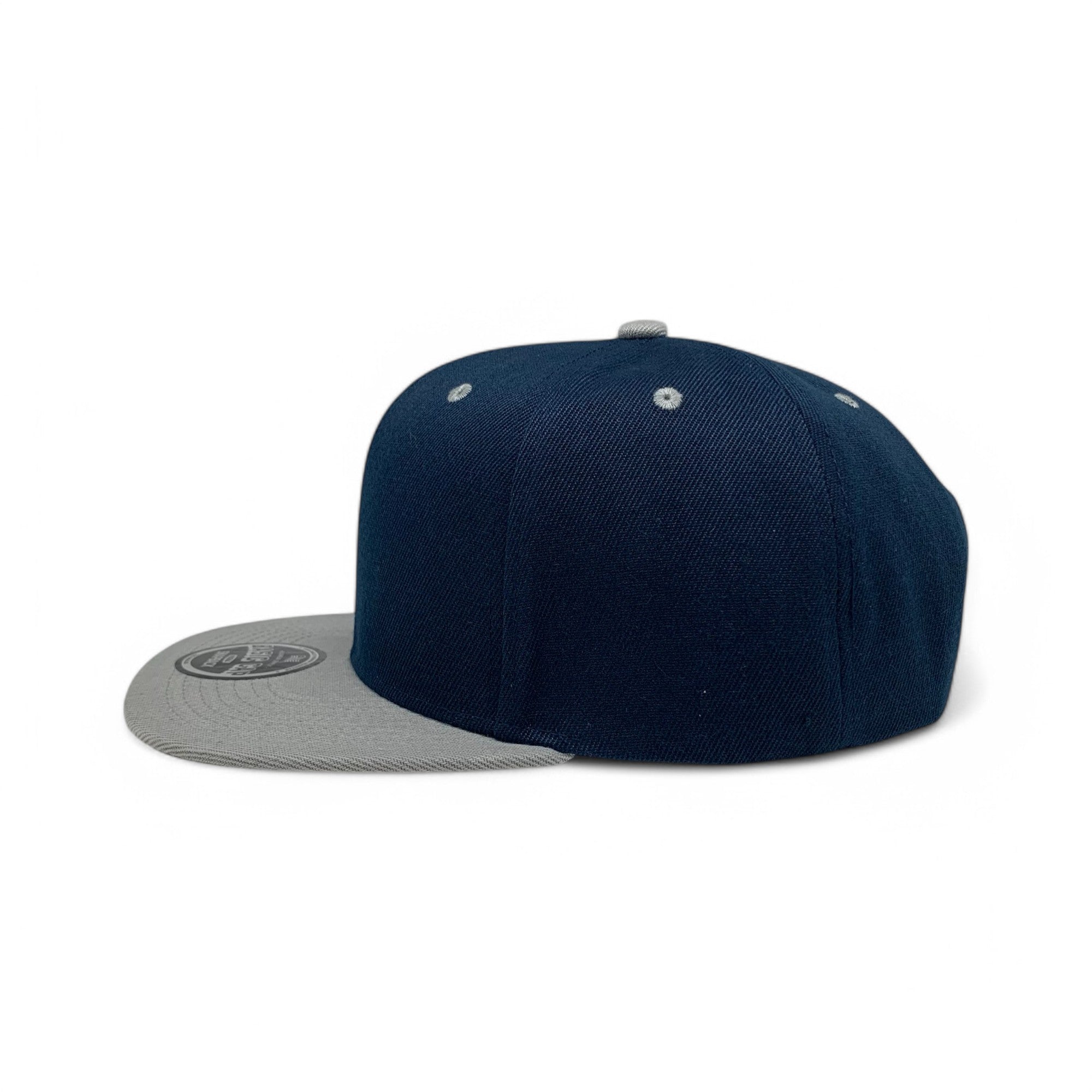 Basic Cap Plain Poly Snapback Hat 8002