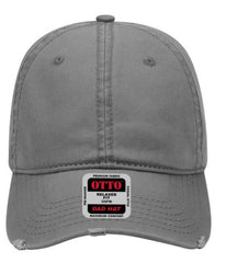 Otto Garment Washed Cotton Twill Distressed Visor Low Profile Pro Style