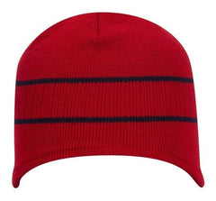 Otto Acrylic Knit Beanie with Stripes