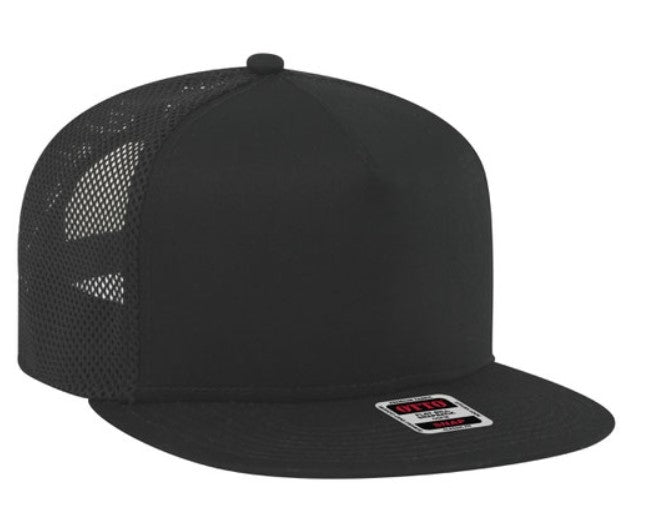 Otto 5 Panel Mid Profile Mesh Back Trucker Snapback Hat