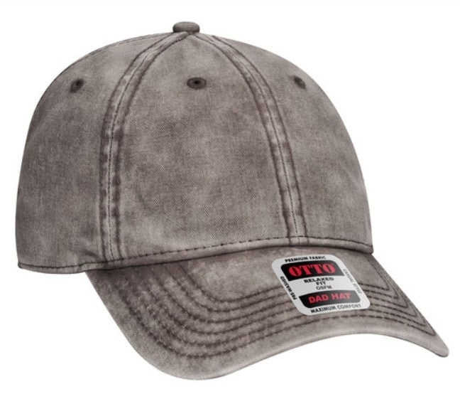 Otto 6 Panel Low Profile Snow Washed Superior Cotton Twill Cap