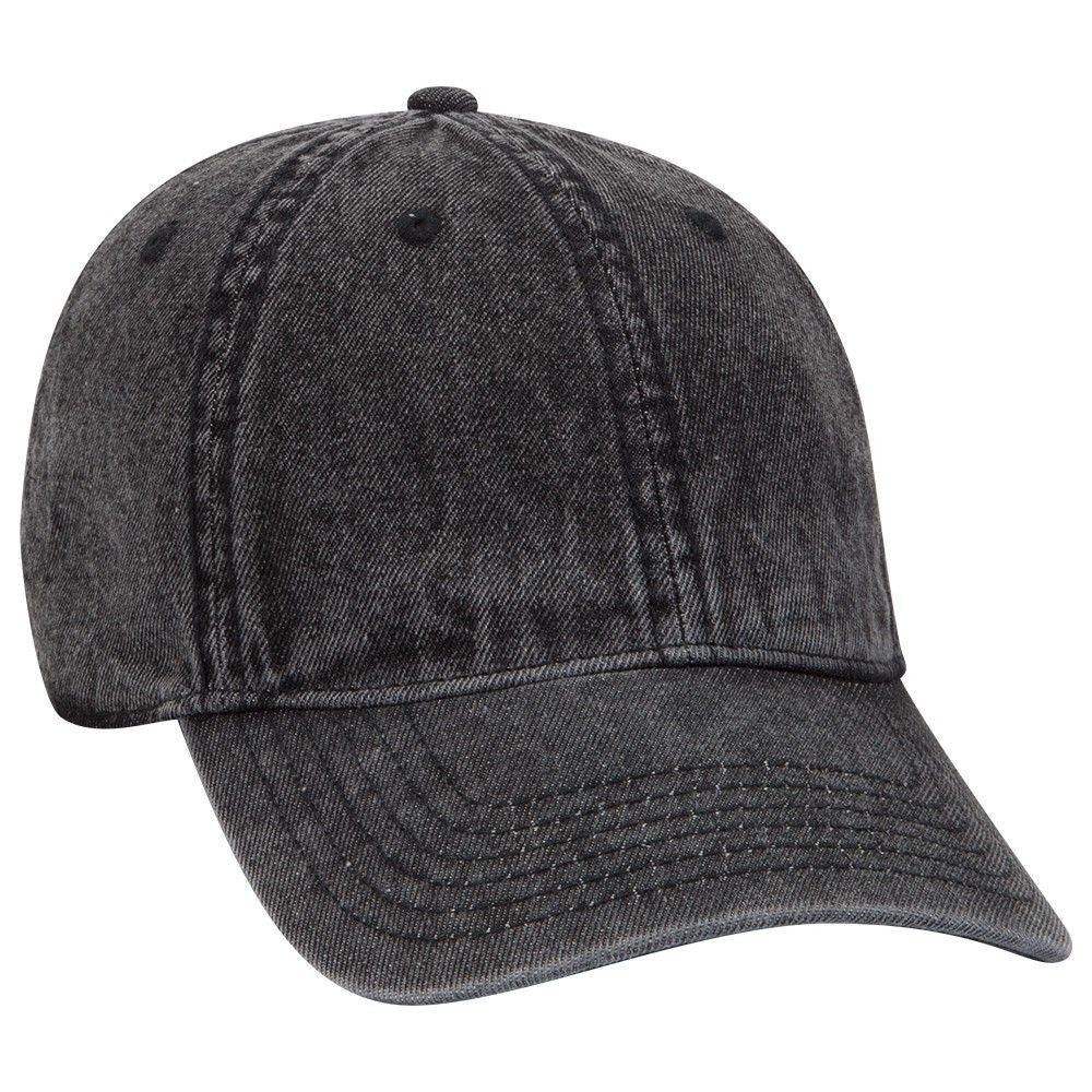 Otto 6 Panel Low Profile Snow Washed Demin Cap