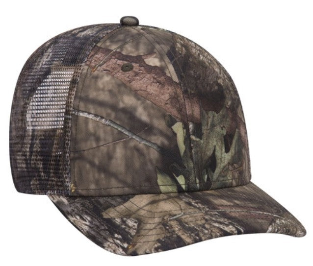 OTTO Cap Mossy Oak 6 Panel Superior Polyester Twill Baseball Cap