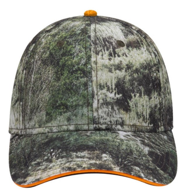 OTTO Cap Mossy Oak Superior Polyester Twill Sandwich Visor