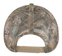OTTO Cap Camo 6 Panel Low Profile Trucker Mesh