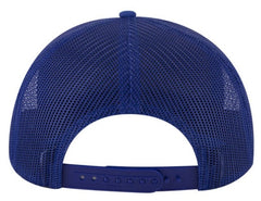OTTO 6 Panel Mid Profile Polyester Pongee Front Mesh Back Trucker Hat