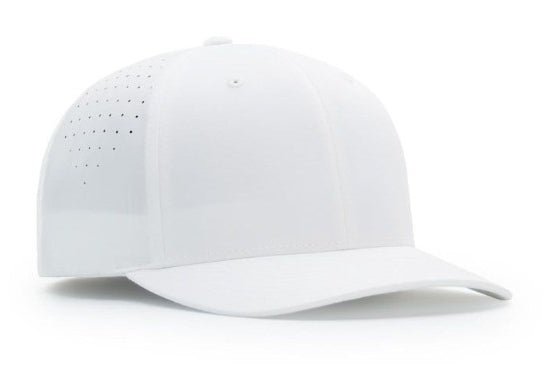 Richardson Solid White Performance Ignite Lt Laser Perf Official's Cap