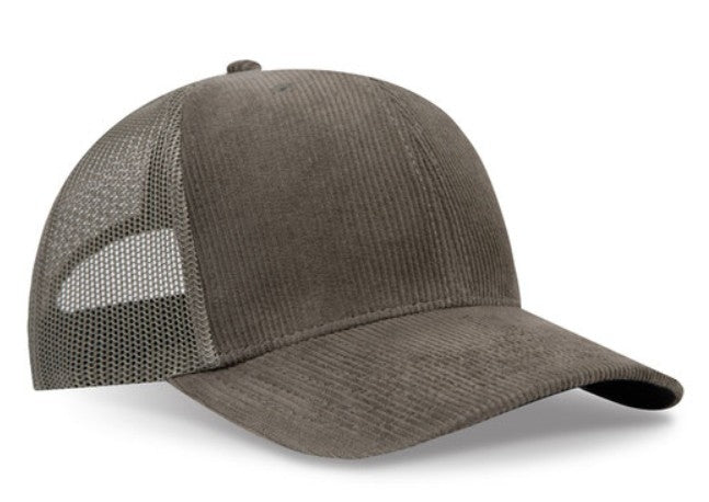 OTTO Cap 6 Panel Adult and Youth Poly Cotton Mid Profile Mesh Back Trucker Hat 112-1
