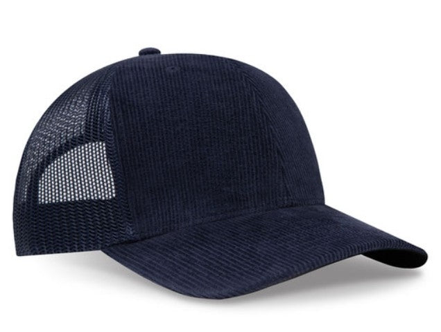 OTTO Cap 6 Panel Adult and Youth Poly Cotton Mid Profile Mesh Back Trucker Hat 112-1